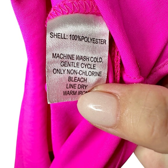 NWT House of Harlow Pink Slip Dress XL Satin Slit - Picture 7 of 10